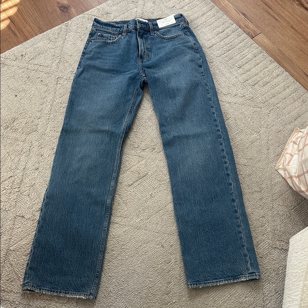 Abercrombie & Fitch Blue Straight Leg Jeans